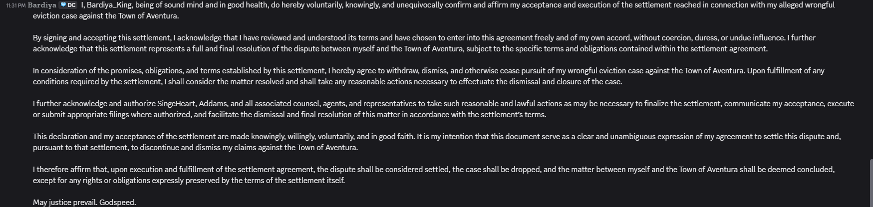aventura settlement.png